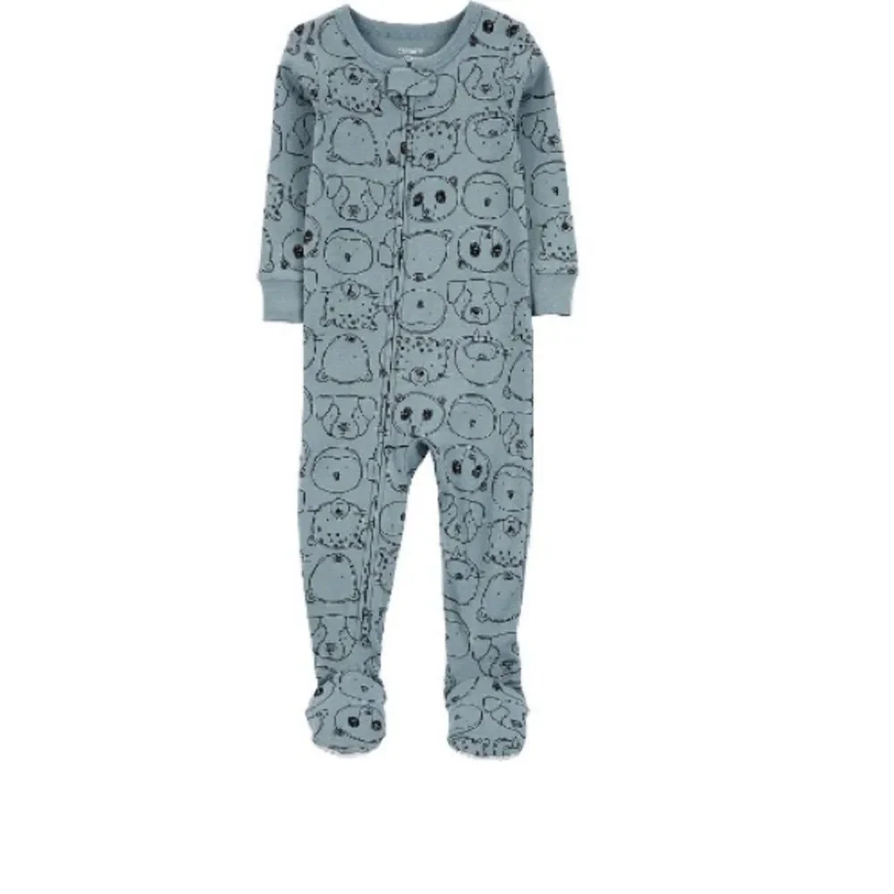 Carter's Toddler Boys 1-Piece Footed Pajama Animal print multiple sizes NWT